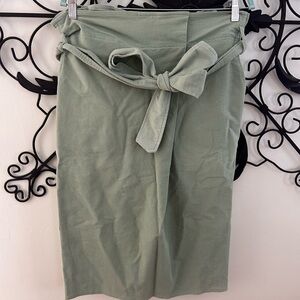 Maeve light green Tie-Waist Skirt